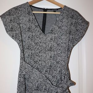 Express Black and White Pattern Jumpsuit